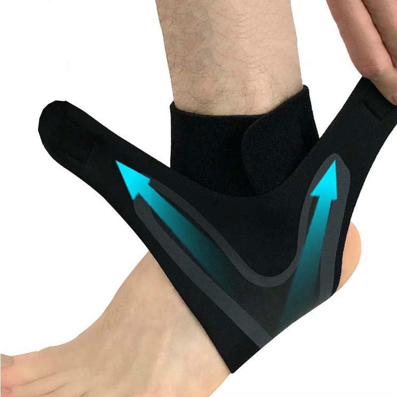 Åndbar elastisk ankelstøtte og stabilisator