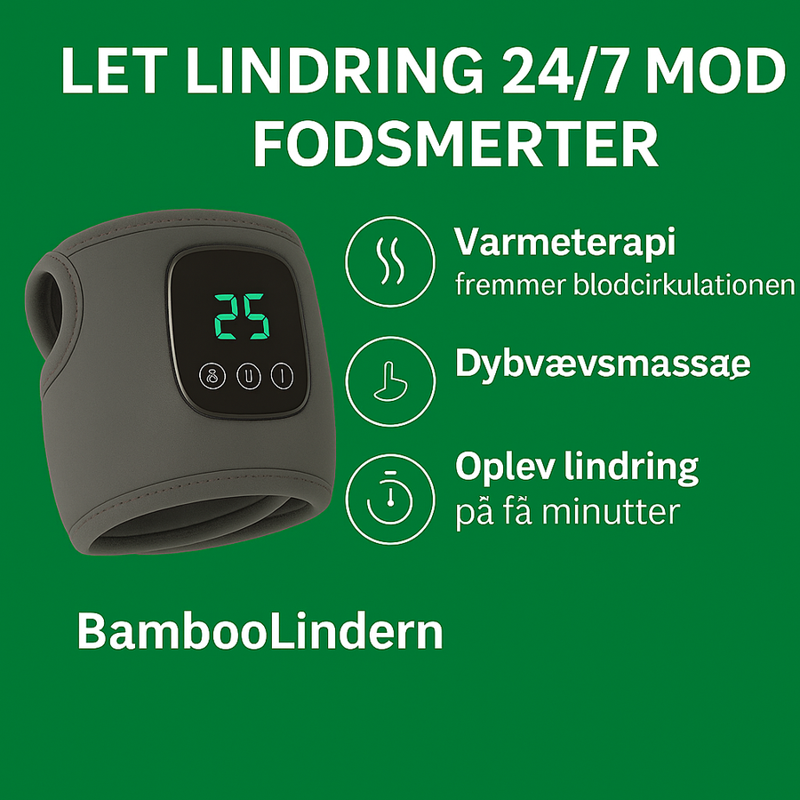 BambooLindern 3-i-1 Fodmassager – Din professionelle smertelindring derhjemme
