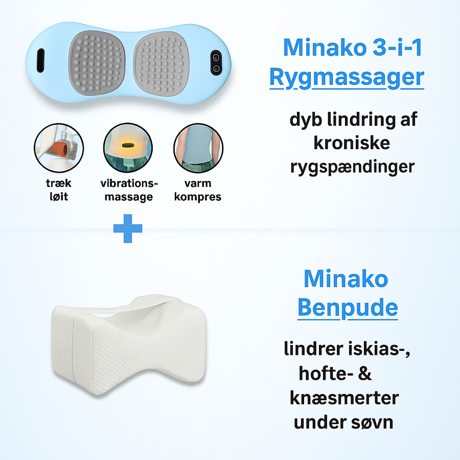 Original Minako 3-i-1 Rygmassager