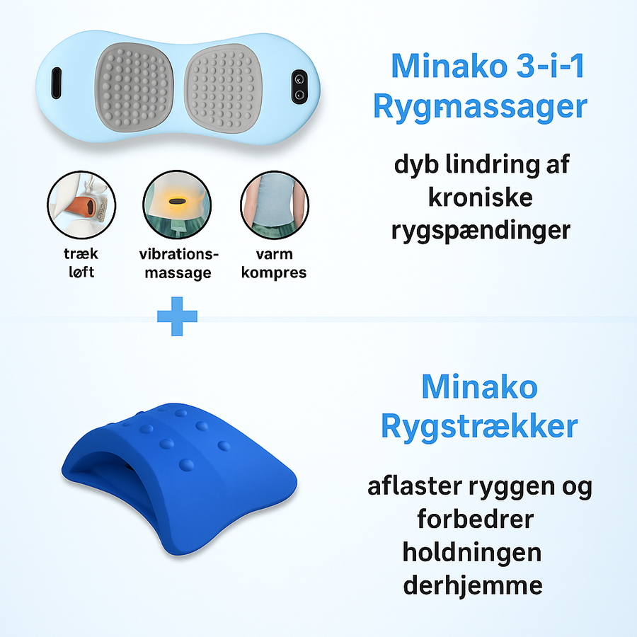 Original Minako 3-i-1 Rygmassager