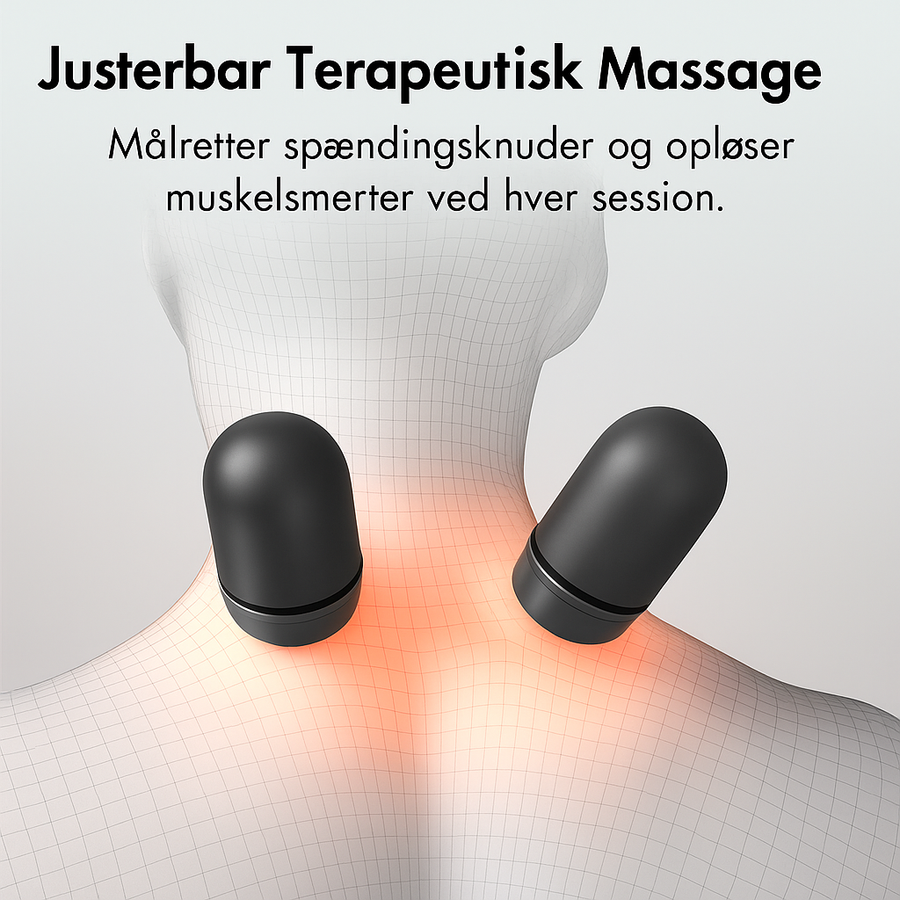 Minako- 3 i 1 Massage, Komfort og Støtte til Nakken og Øvre Ryg