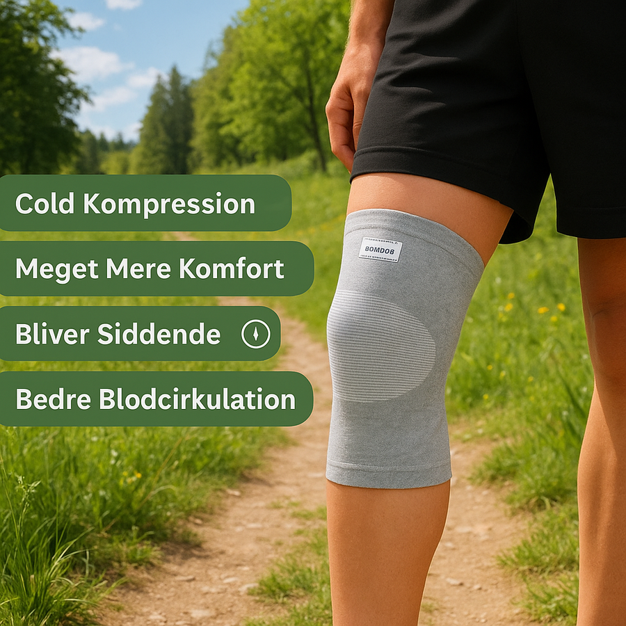 BambooFit Kompressionsknæstøtte - Naturlig Lindring til Knæ med Smerter, Premium Bambusfibre