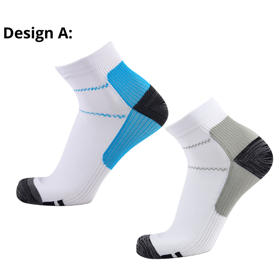 KomfortFit Pro Ankel Kompressionsstrømper | Unisex | Ortopædisk og Modvirker Plantar Fasciitits, Samt Gigtudfordringer